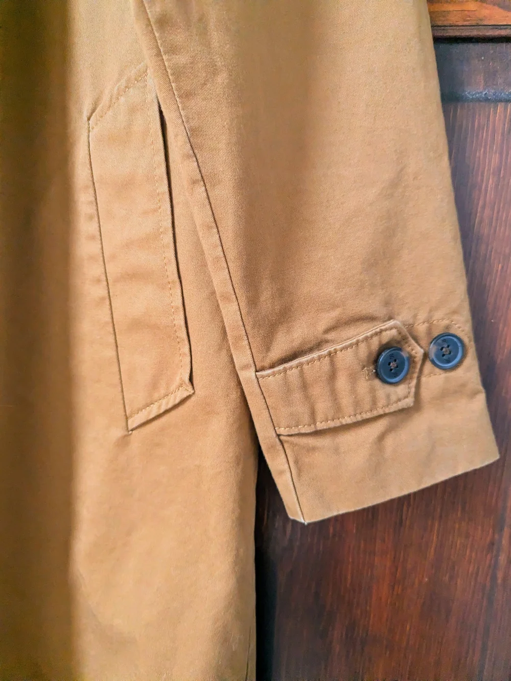 Banana Republic Men's Brown/Tan Lightweight Trench Coat